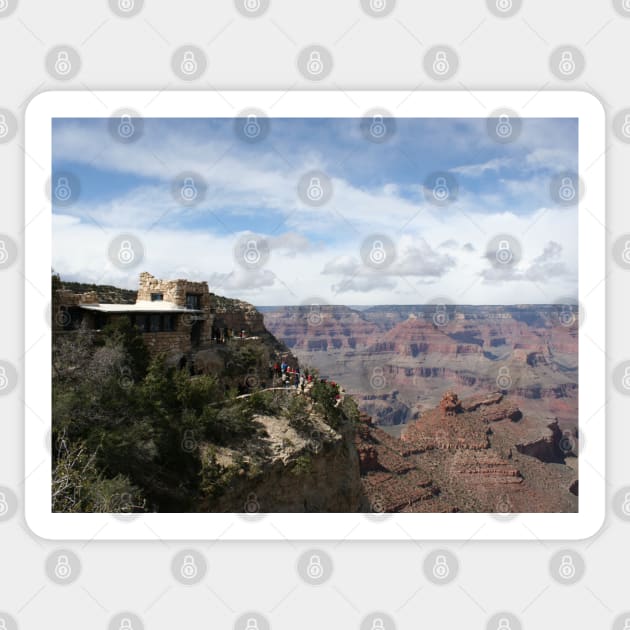 Panoramic Grand Canyon Lookout Studio Photo Sticker by Christine aka stine1